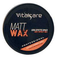 Vitalcare | Matt Wax - Cera con Effetto Opaco, Cera per Capelli Uomo Professionale, per Capelli più Scolpiti e Definiti, 100 ml