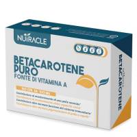 Nutracle Betacarotene 160 compresse | Integratore di Beta-Carotene e Rame per Abbronzatura Forte | Sostegno per la Vista Alta Concentrazione di Pro Vitamina A