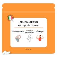 Brucia Grassi Potenti Veloci | Integratore Made in Italy 60 capsule | Dimagrante forte veloce, Perdita peso | Termogenico, Drenante, Energia | Bruciagrassi