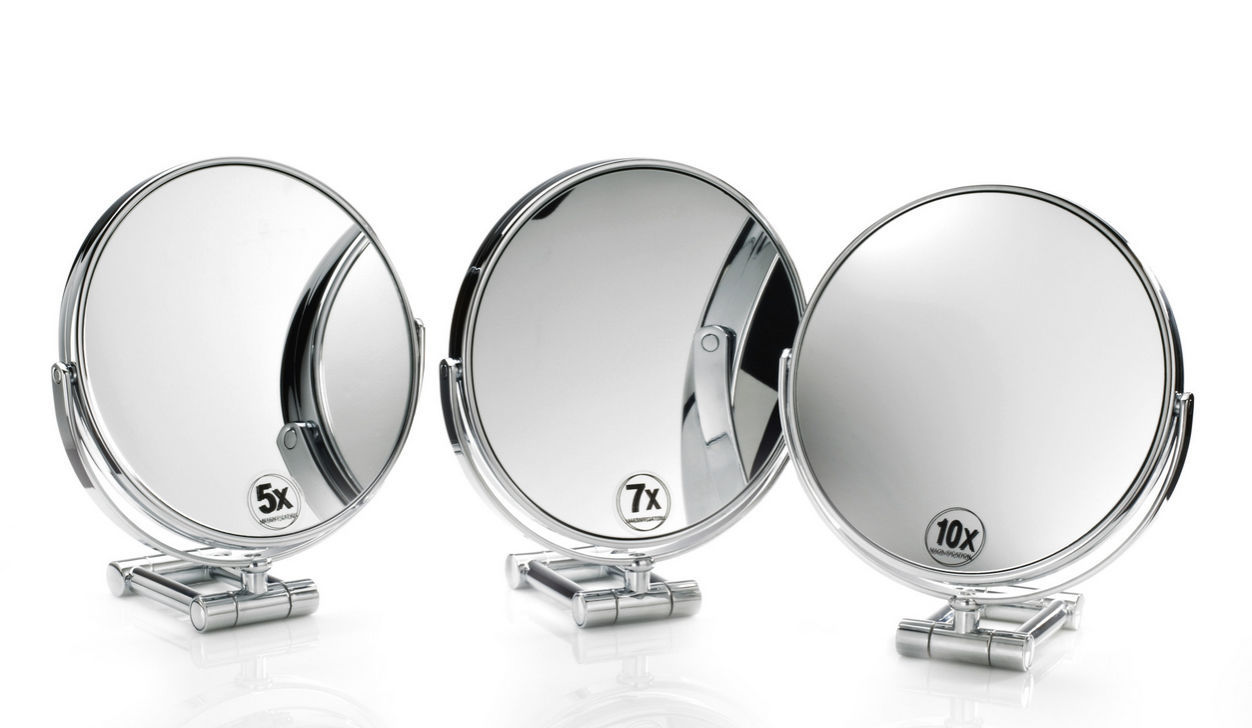 Piccolo specchio ingrandente 10x con luce LED ZADRO Piccolo specchio ingrandente 10x con luce LED ZADRO