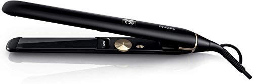 Philips HPS930/00 - Piastra per capelli professionale, in titanio, funzione ionizzante, colore: Nero