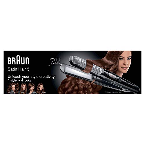 Braun Satin Hair 5 ST550, Piastra per Capelli in Ceramica con Arricciacapelli